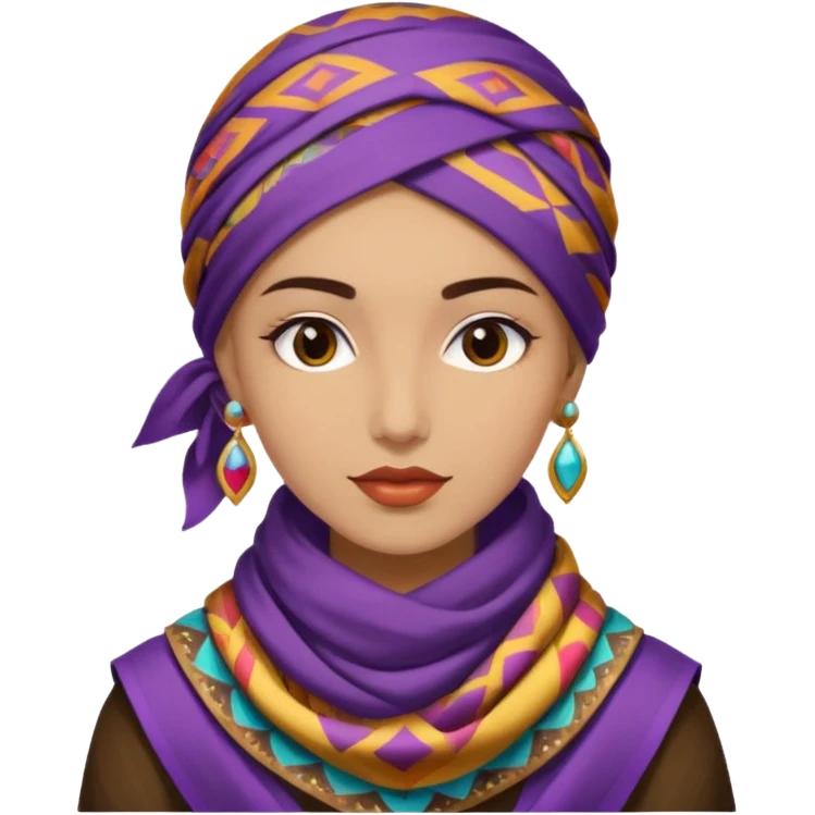 Young fortune teller – Colorful scarf






















 emoji