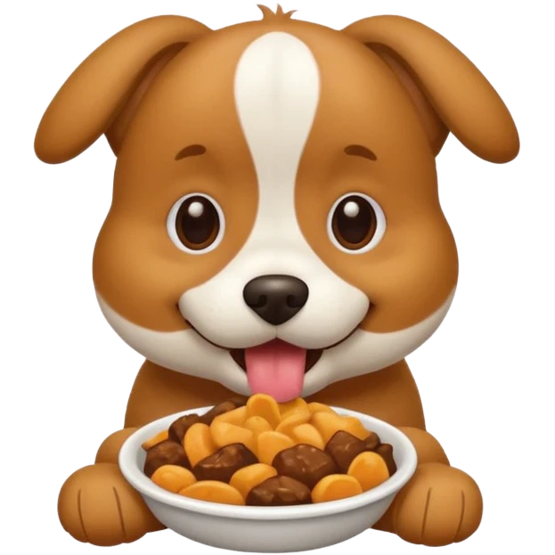 dog eating emoji