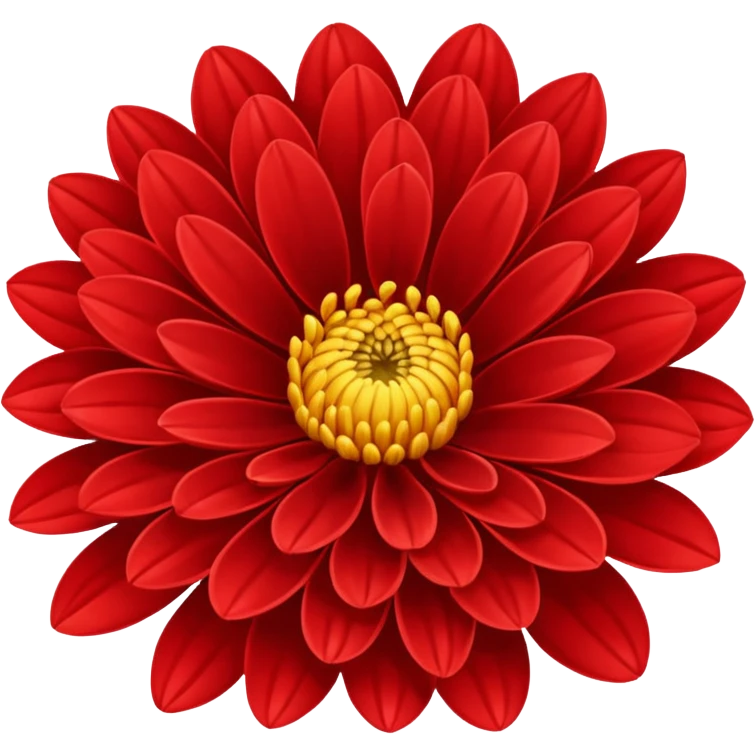 chrysanthemum flower red emoji
