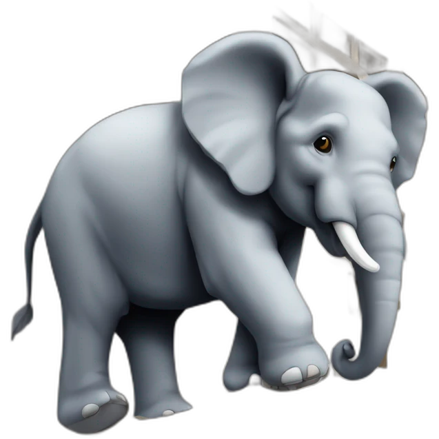 Éléphant sur un bâtiment emoji