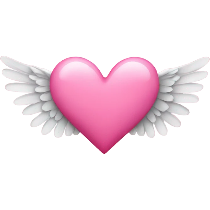 pink heart with wings emoji