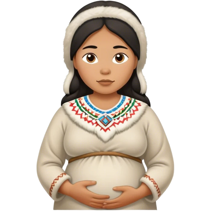 pregnant Inuit woman emoji