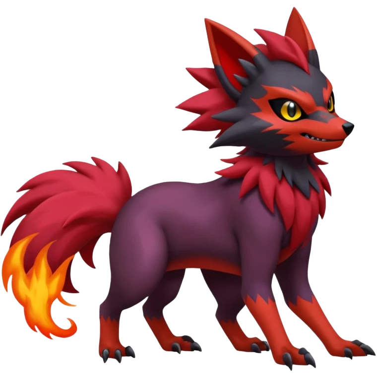 Noibat-Litten-Zoroark-Fakémon-hybrid-creature (full body)  emoji