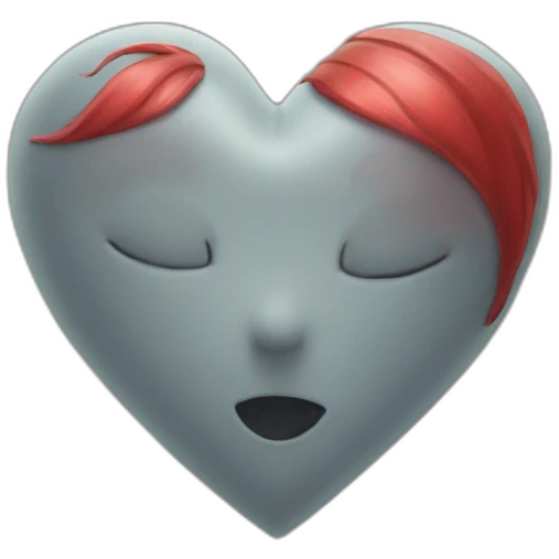 Corazón con cara emoji