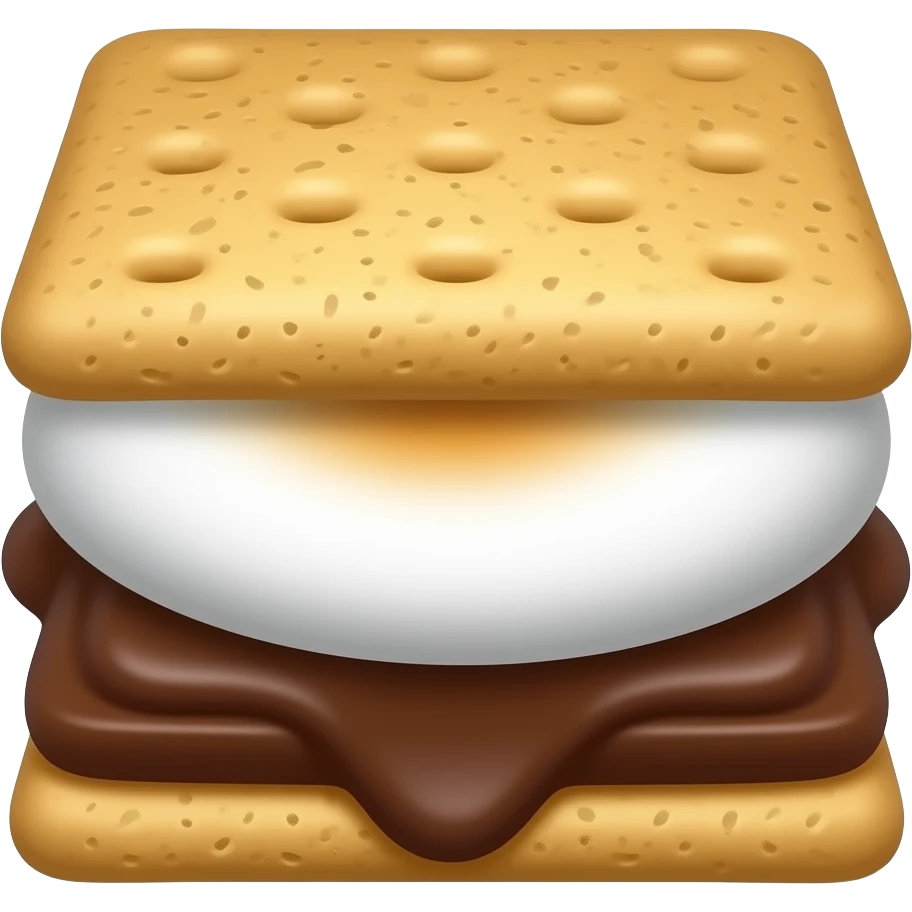 S’more, no melts, bigger marshmallow emoji