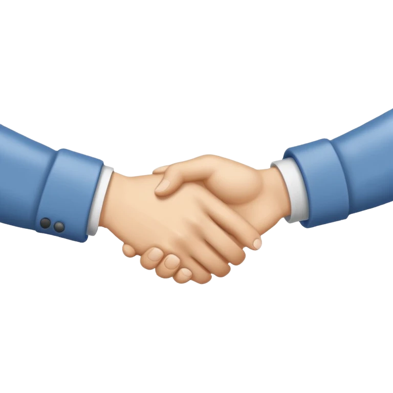 two white hands in a secret handshake emoji