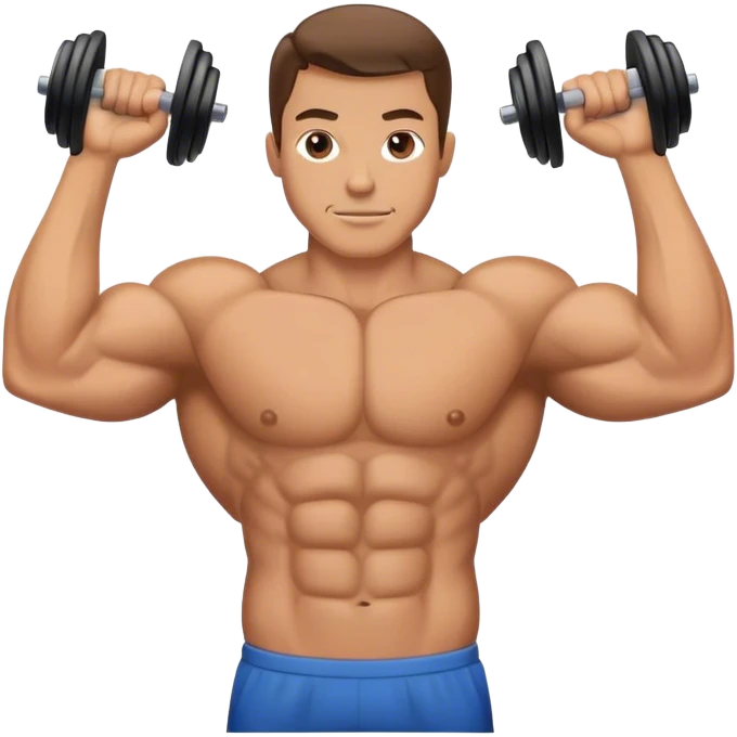 guy how to bicep curls emoji