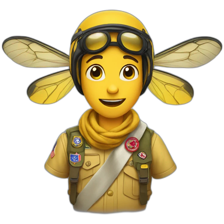 wasp with a boy scout scarf emoji