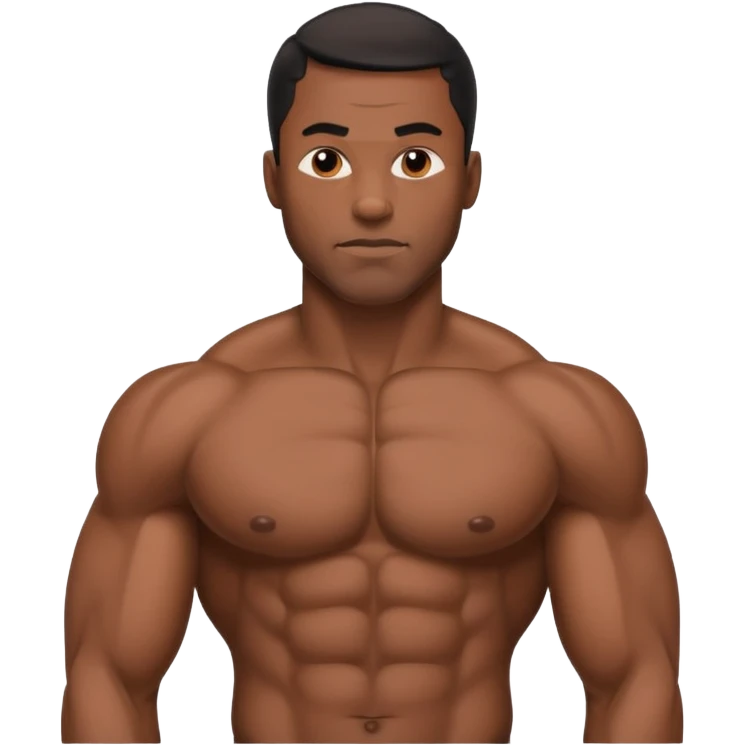 black man  naked emoji