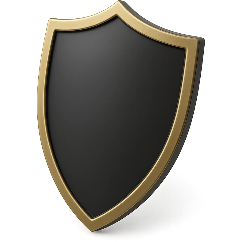 <systemPrompt>
  <style>
    <renderType>3D</renderType>
    <finish>Soft matte</finish>
    <colors>
      <primary>Black</primary>
      <secondary>Antique gold</secondary>
      <background>Pristine white</background>
    </colors>
    <composition>
      <angle>Isometric</angle>
      <shadows>Feathered</shadows>
      <lighting>Ambient glow</lighting>
    </composition>
    <tone>Minimalist</tone>
    <aesthetic>Simple and elegant</aesthetic>
  </style>
</systemPrompt>

{subject} = shield emoji