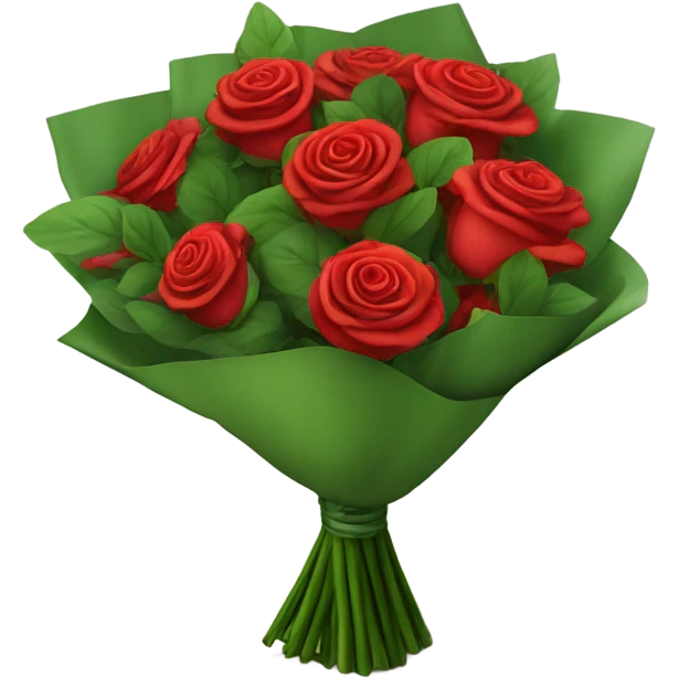 Bouquet of red roses  emoji