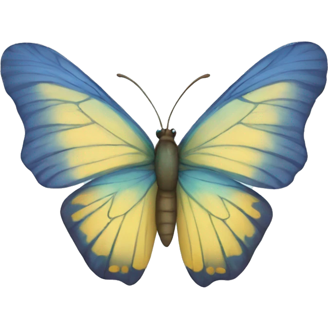 Mariposa azul emoji