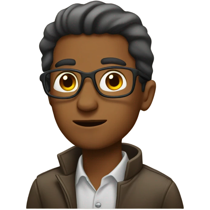 brown man brainstorming  emoji