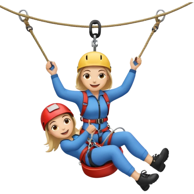 zip line emoji girl emoji
