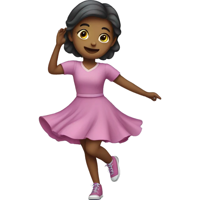 girl doing a curtsy emoji