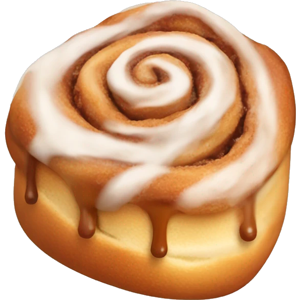 Cinnamon roll with sugar and Rosa color  emoji
