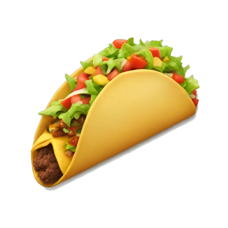 Eating a taco emoji