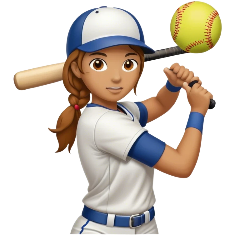 Female softball player emoji