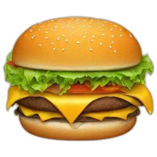 Burger as a planet emoji