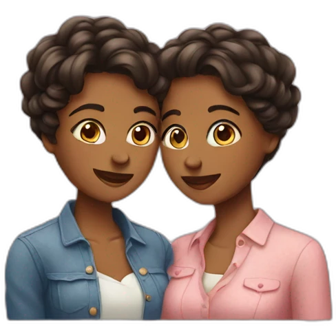 Two women in love emoji