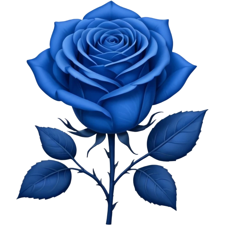 Rosa azul emoji