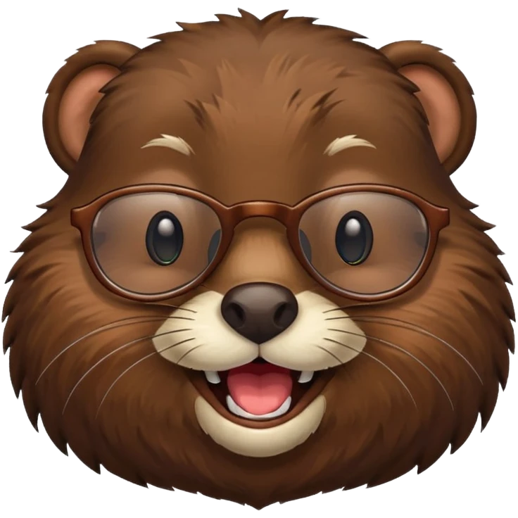 spectacled beaver emoji