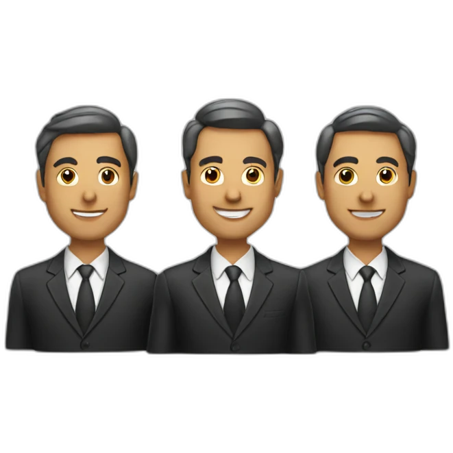 three businessman emoji