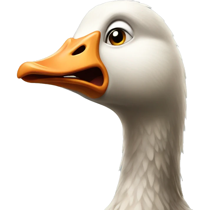 Angry goose emoji