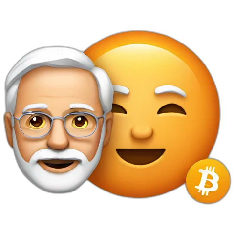 Modi with bitcoin emoji