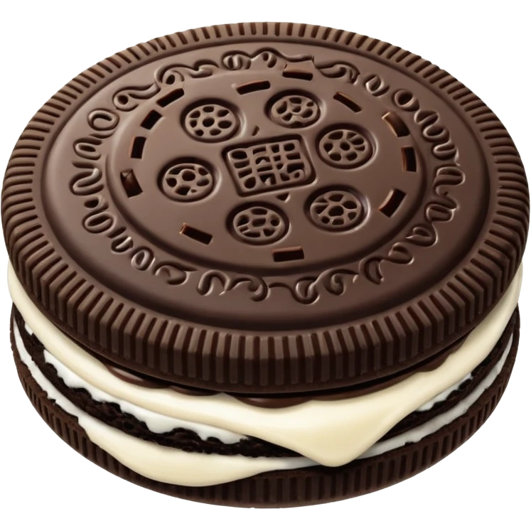 i want to create a emoji of one Oreo emoji