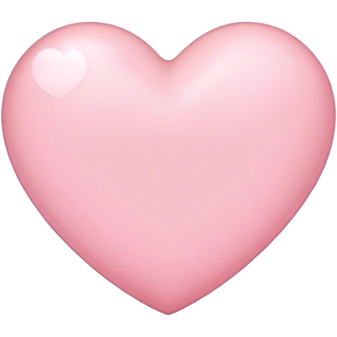 Corazón rosa claro  emoji