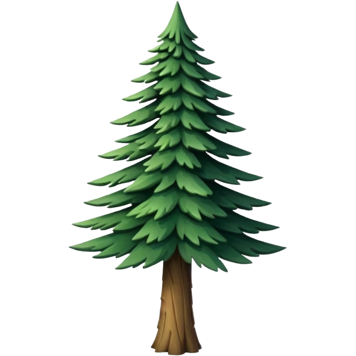 A tall pine tree with layered, pointed branches.






























































 emoji