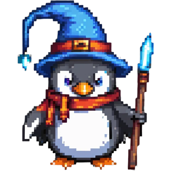 penguin wizard emoji