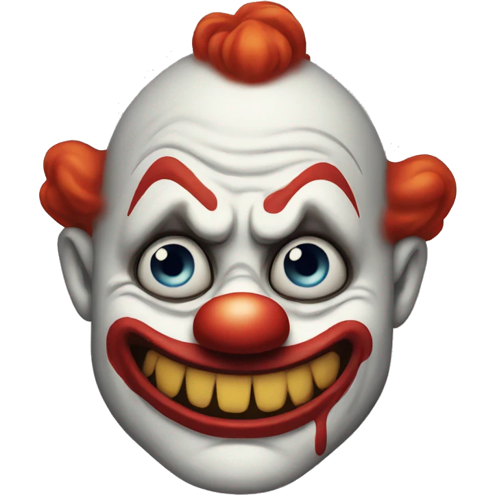 scary clown emoji