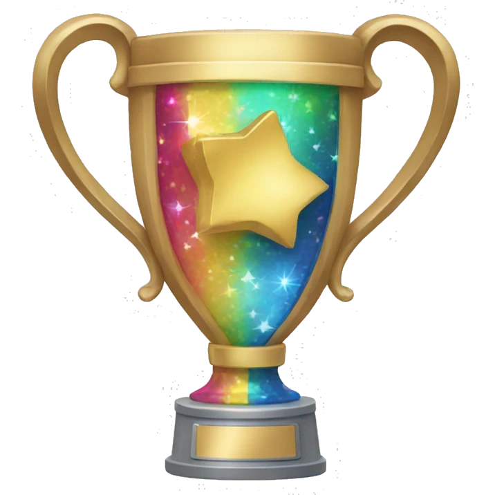 Sparkly trophy  emoji