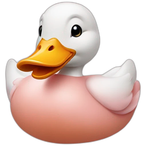 Duck with pig head emoji