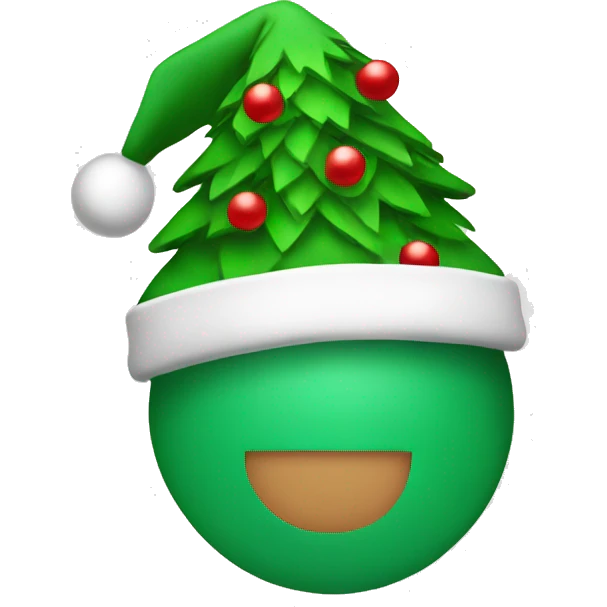 Christmas tree hat emoji