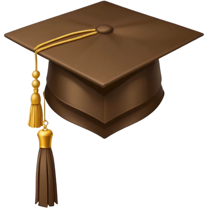 I want a brown graduation cap with 2025 on the tassel  emoji