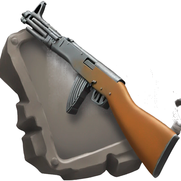 Rusty metal ak emoji