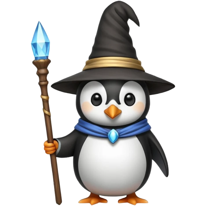 Penguin Wizard emoji