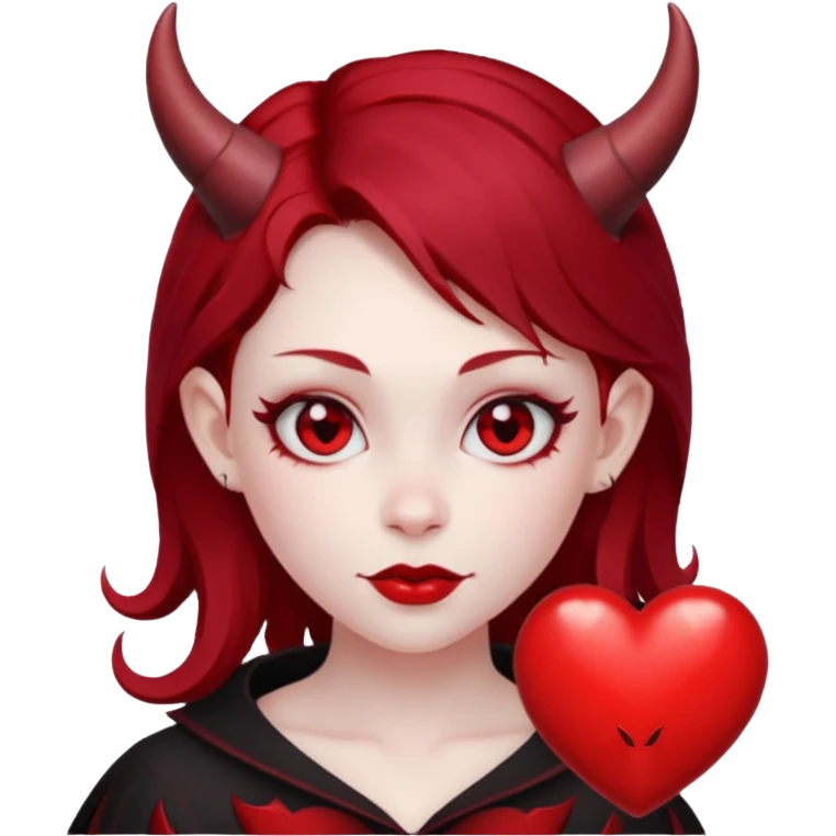 Devil girl is heart  emoji
