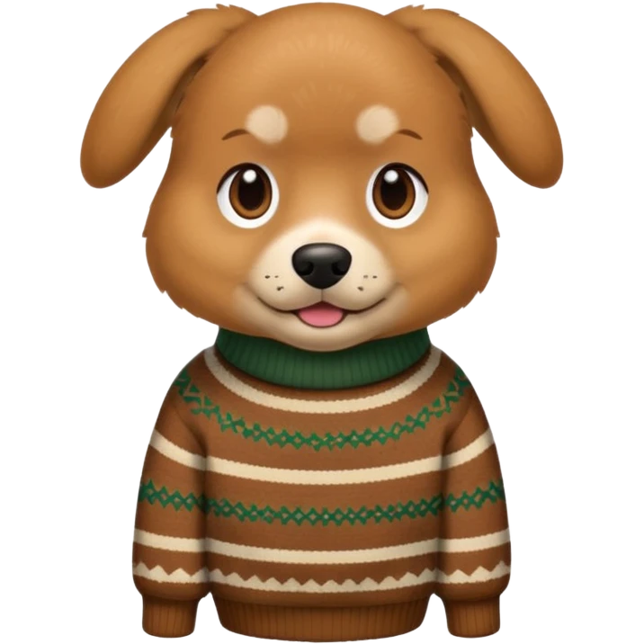 dog wear a sweater emoji