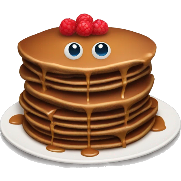 chocolate pancakes emoji
