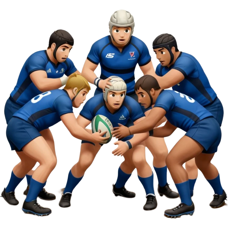 a rugby scrum emoji
