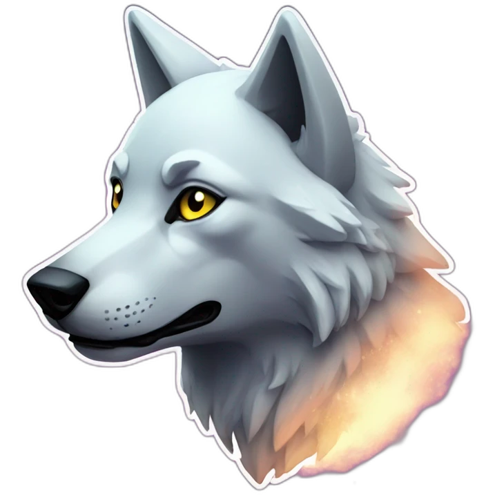 galaxy wolf emoji