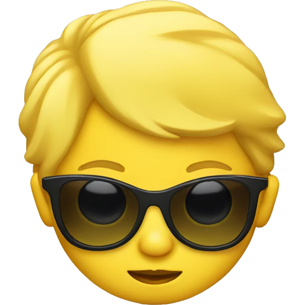 Yellow baby with sunglasses emoji
