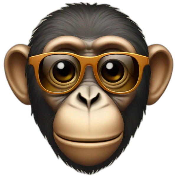 Monkey with sunglasse  emoji