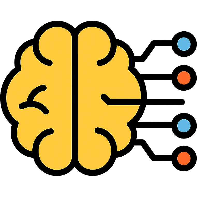 brain with circuit lines icon emoji