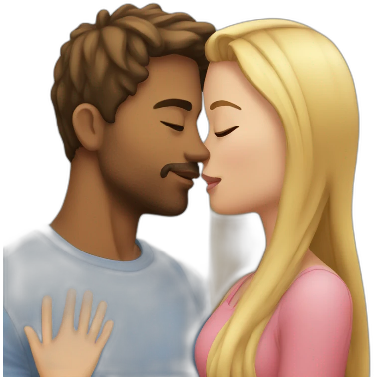 Me kissing my girlfriend  emoji