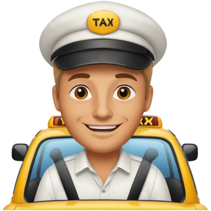 taxi driver emoji